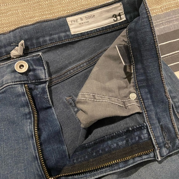 RAG & BONE high rise ankle skinny distressed jeans - Picture 7 of 10